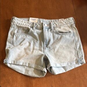 H&M Blue Jean Shorts Cuffed Hem